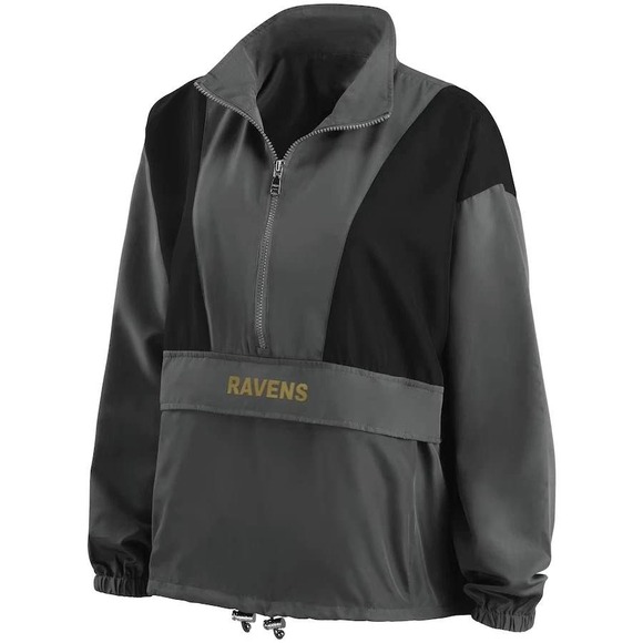 Wear By Erin Andrews Other - Baltimore Ravens NFL Pullover‎ Jacket Windbreaker Anorak Womens XS NWT